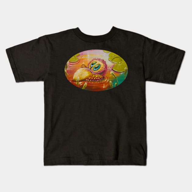 taking a bath Kids T-Shirt by Artelies202